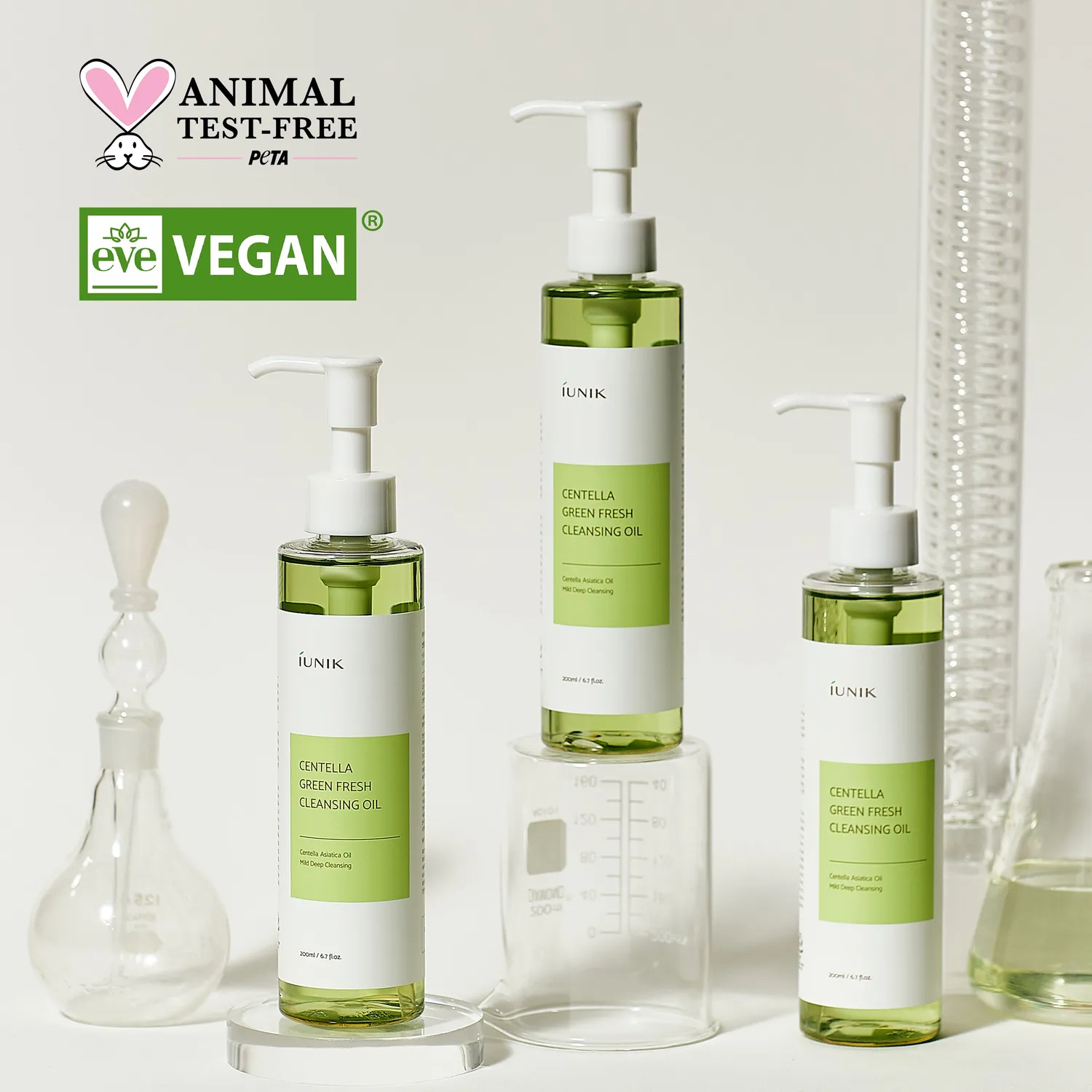 IUNIK Centella Green Fresh Cleansing Oil renseolje lett