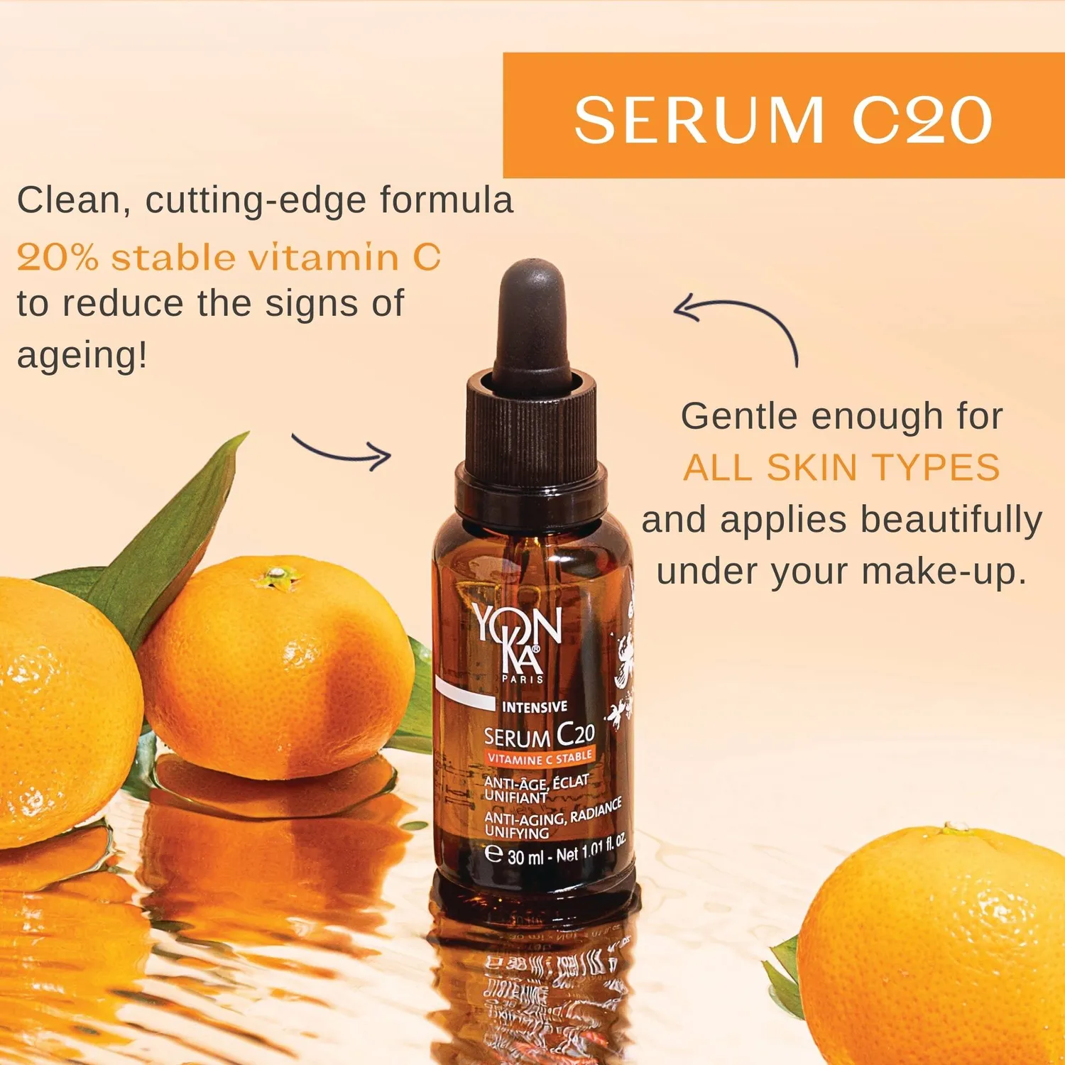 Yon-Ka Serum C20 vitamin C-serum 5 ml – 20 % vitamin C