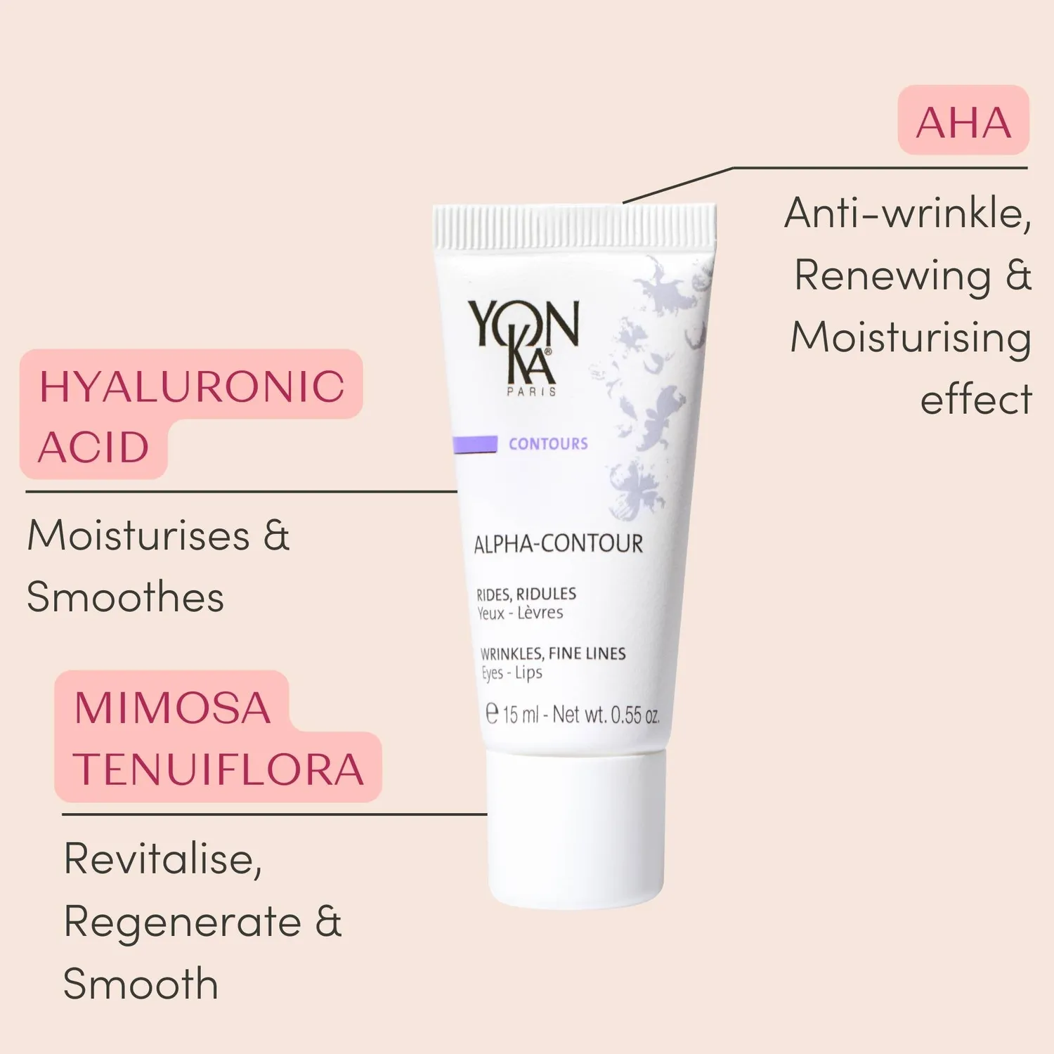 Yon-Ka Alpha-Contour øyegel med fruktsyrer