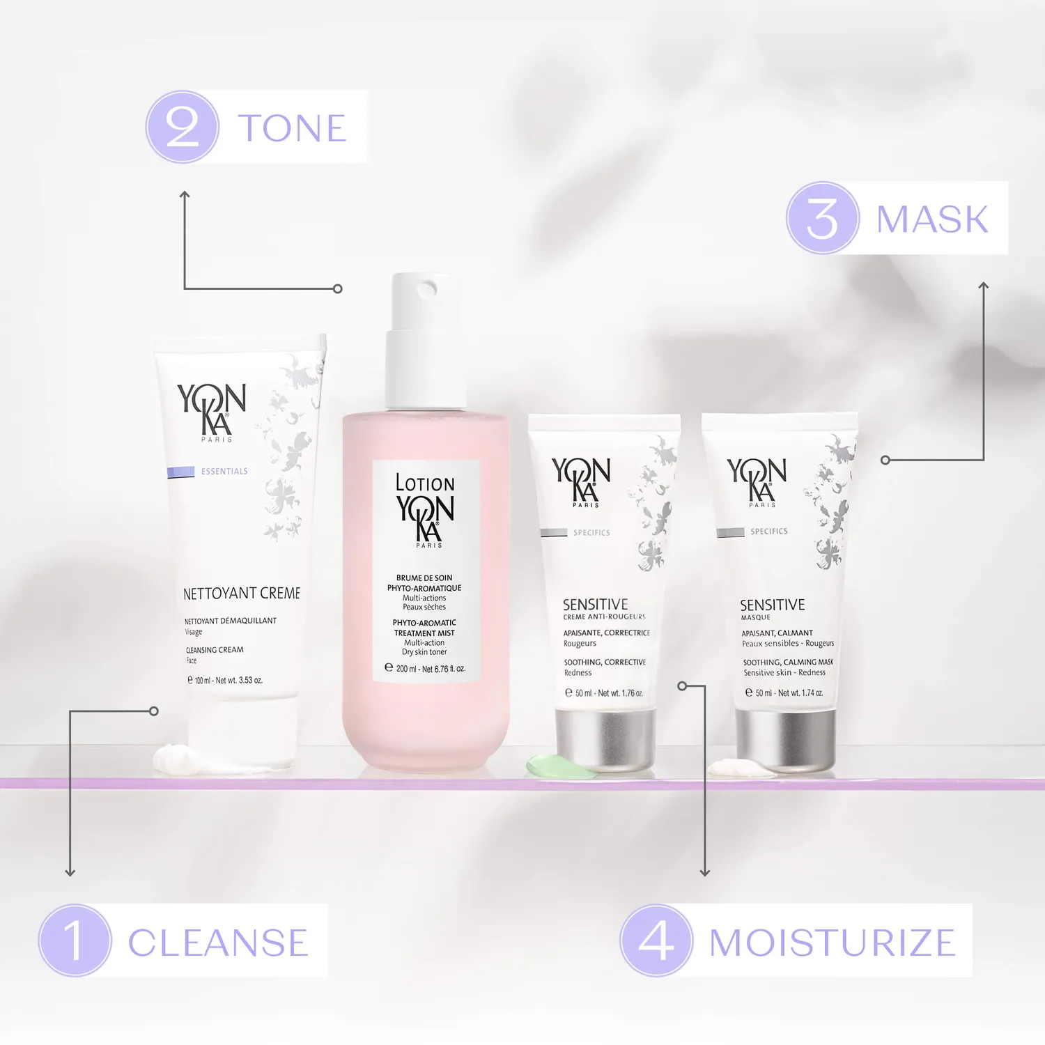 Yon-Ka Sensitive Crème Anti-Rougeurs ansiktskrem uten parfyme