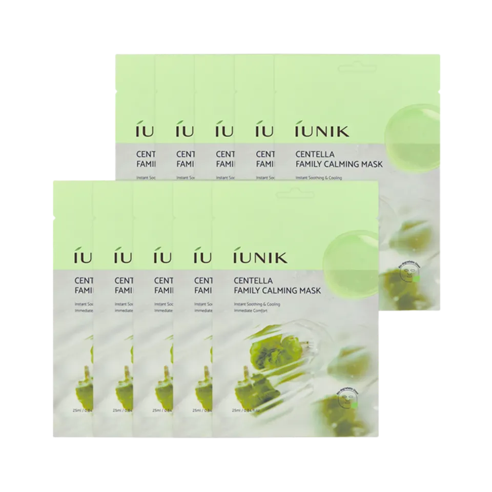 IUNIK Centella Family Calming Mask ansiktsmaske – cellulose