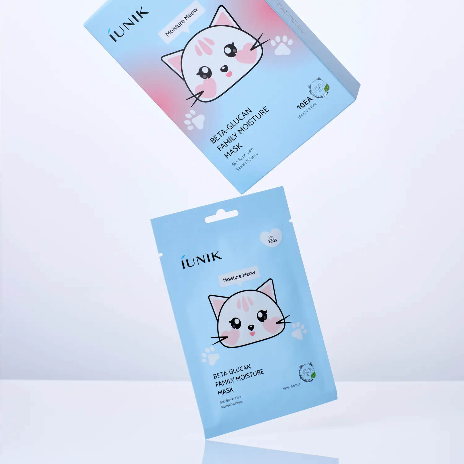 IUNIK Beta-Glucan Family Moisture Mask For Kids ansiktsmaske