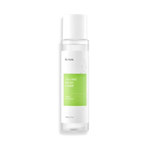 IUNIK Tea Tree Relief Toner ansiktsvann 200 ml vannlett