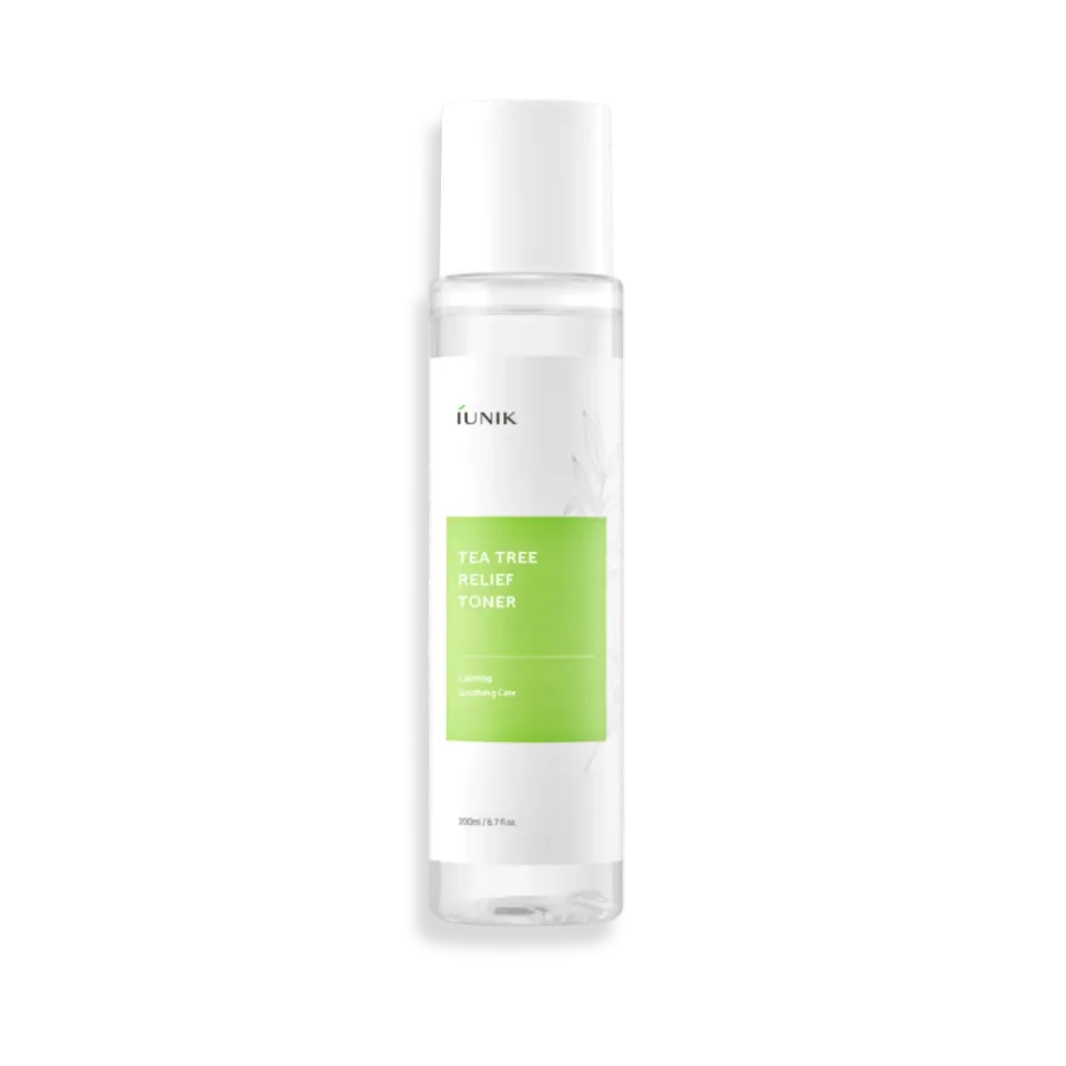 IUNIK Tea Tree Relief Toner ansiktsvann 200 ml vannlett