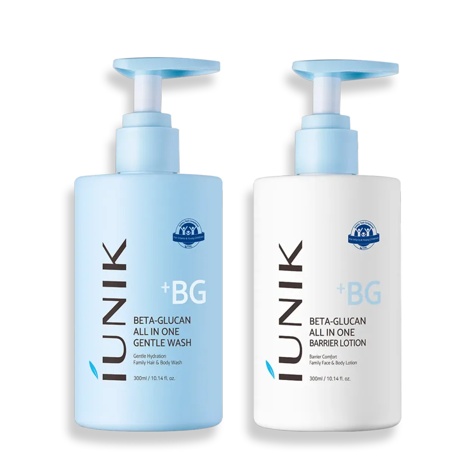 IUNIK All-In-One Body Care Duo kroppsvask og lotion 300 ml