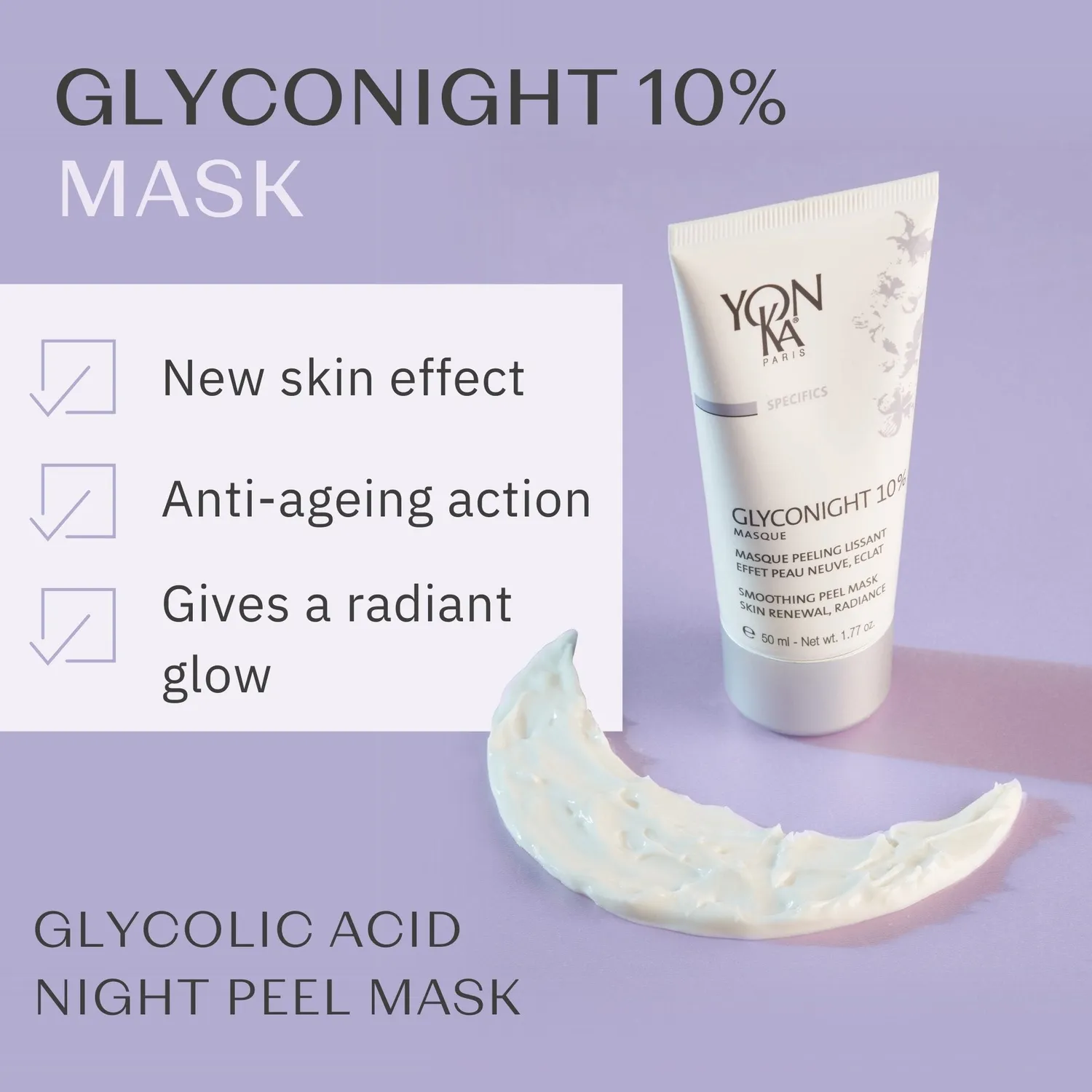 Yon-Ka Glyconight 10% Masque nattmaske 10 % glykolsyre