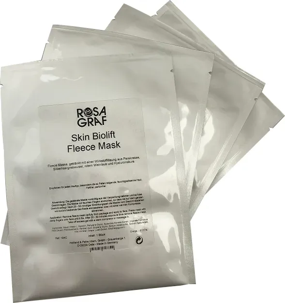 Rosa Graf Fleece Skin Biolift fleecemaske med hyaluronsyre