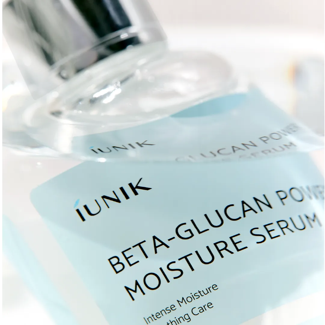 IUNIK Beta-Glucan Barrier Routine hudpleiesett med tre steg